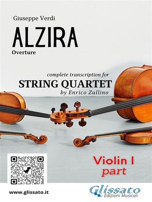 cover image of Violin I part of "Alzira" for string quartet